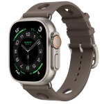 Apple Watch Ultra 3 Hermes 49mm, спортивный ремешок Scub’H Diving серого цвета