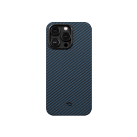 Чехол PITAKA MagEZ Case 3 для iPhone 14 Pro с MagSafe - 1500D черный/голубой (твил)