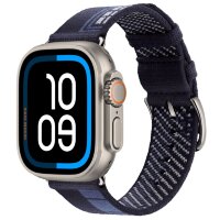 Apple Watch Ultra 3 Hermes 49mm, трикотажный ремешок синего цвета