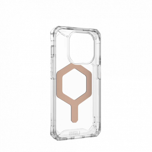 Защитный чехол Uag Plyo для iPhone 15 Pro с MagSafe - Лед/розовое золото (Ice/Rose Gold)