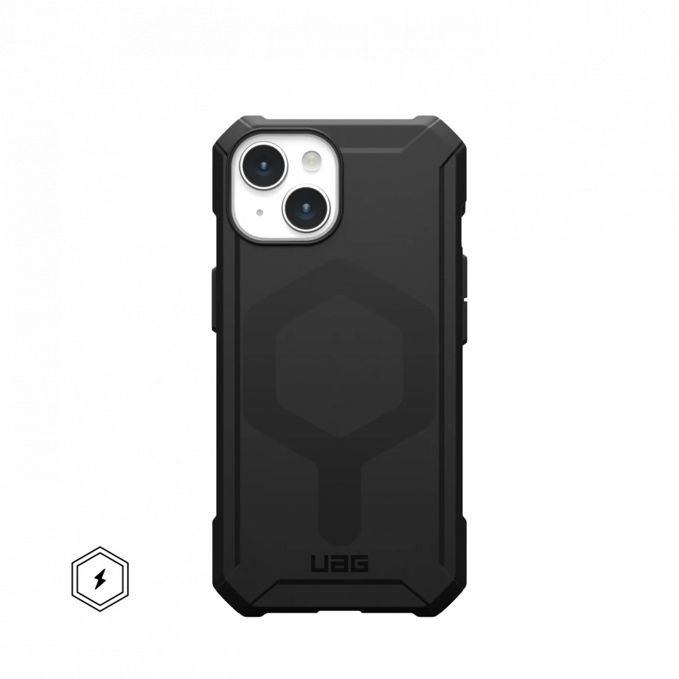 Купить Чехол Uag Essential Armor для iPhone 15 Plus Black в Москве цена