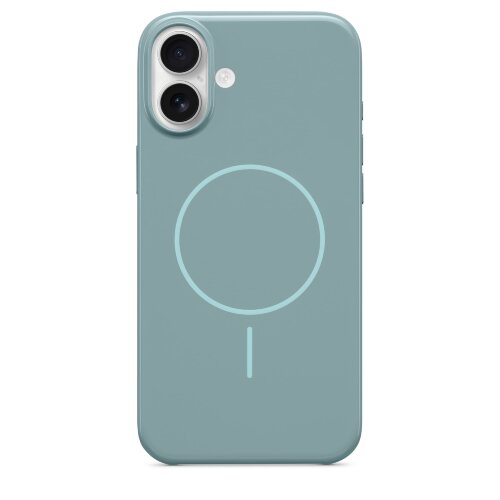 Чехол Beats для iPhone 16 Plus с MagSafe - Riptide Blue (Зелено-голубой)
