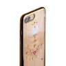 Чехол-накладка KAVARO для iPhone 8 Plus и 7 Plus со стразами Swarovski - золотистый (Бабочка)