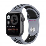 Apple Watch Series 6 Nike 40 мм, алюминий "серый космос", "Дымчатый серый/чёрный" ремешок