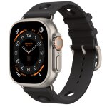Apple Watch Ultra 3 Hermes 49mm, спортивный ремешок Scub’H Diving черного цвета