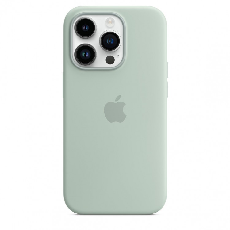 Силиконовый чехол для iPhone 14 Pro Max с MagSafe - Мятный