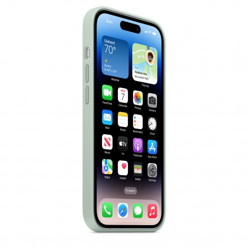 Силиконовый чехол для iPhone 14 Pro Max с MagSafe - Мятный