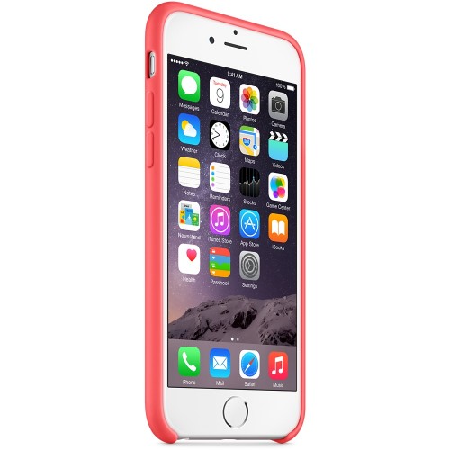 Силиконовый чехол для iPhone 6 розовый