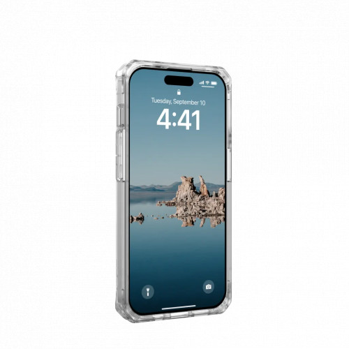 Защитный чехол Uag Plyo для iPhone 15 Pro с MagSafe - Лед/белый (Ice/White)