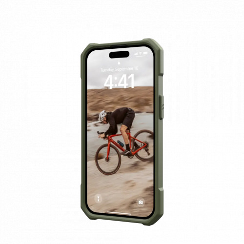Защитный чехол Uag Essential Armor для iPhone 15 Plus MagSafe - Оливковый (Olive Drab)