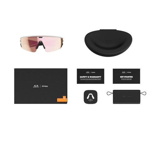 Oakley Meta Vanguard (Белая оправа, линзы Prizm розовое золото)