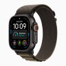 Apple Watch Ultra 4 49mm Black Titanium Case with Dark Olive Alpine Loop (L)
