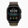 Apple Watch Ultra 4 49mm Black Titanium Case with Dark Olive Alpine Loop (L)