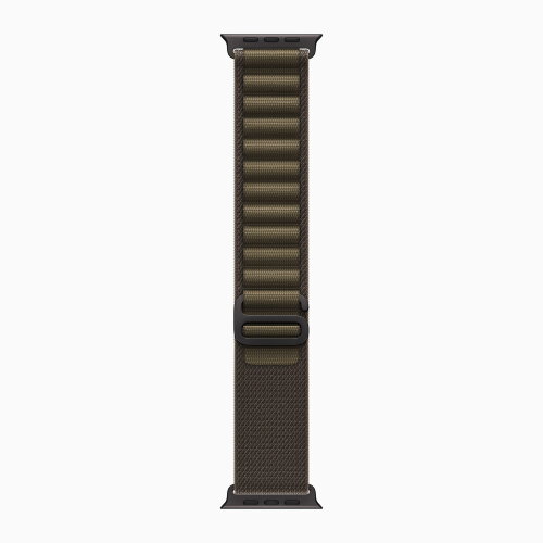 Apple Watch Ultra 4 49mm Black Titanium Case with Dark Olive Alpine Loop (L)