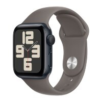 Apple Watch SE (2023) 40mm, Midnight Aluminum Case with Sport Band - Clay (Коричневый)