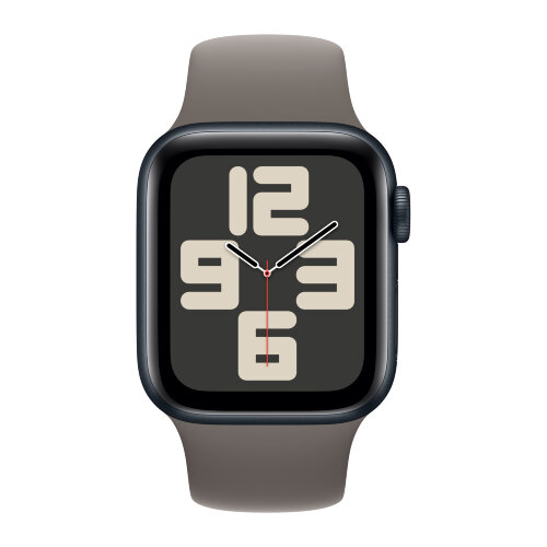 Apple Watch SE (2023) 40mm, Midnight Aluminum Case with Sport Band - Clay (Коричневый)