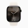 Apple Watch Series 10 46mm, Gold Titanium Case with Sport Band - Starlight