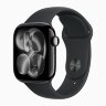 Apple Watch Series 11 42mm, Jet Black Aluminum Case with Sport Band - Black