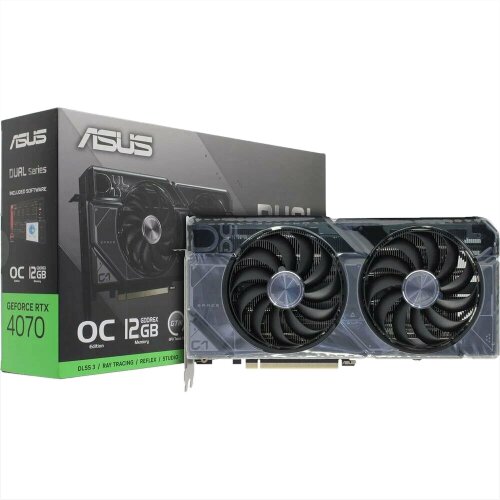 Видеокарта NVIDIA ASUS Dual GeForce RTX 4070 OC 12GB