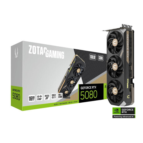 Игровая видеокарта NVIDIA ZOTAC GAMING GeForce RTX 5080 SOLID CORE