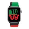 Apple Watch SE (2023) 40mm, Silver Aluminum Case with Sport Band - Black Unity (Черное единство)