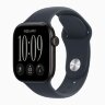 Apple Watch Series 12 46mm, Black Aluminum Case with Sport Band - Navy Blue