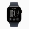Apple Watch Series 12 46mm, Black Aluminum Case with Sport Band - Navy Blue