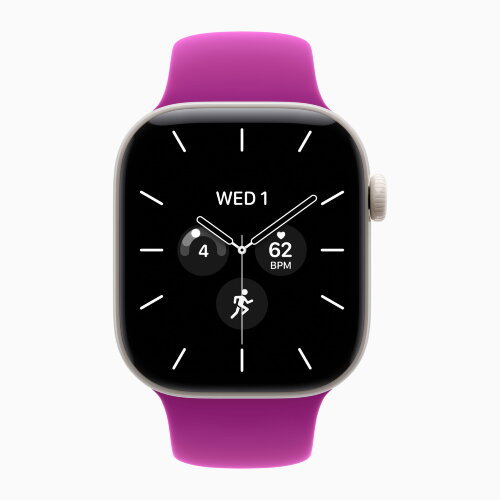 Apple Watch Series 12 42mm, Pearl White Ceramic Case with Sport Band - Magenta