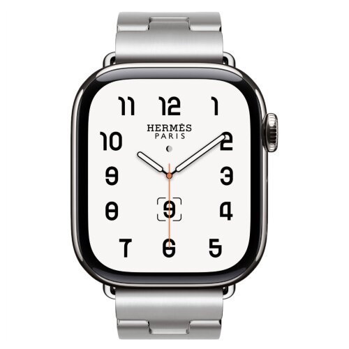 Apple Watch Hermes Series 10 42mm, блочный стальной браслет (S)