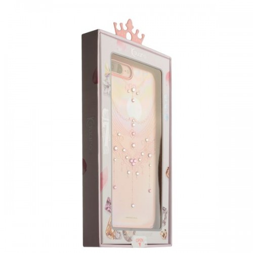 Чехол-накладка KAVARO для iPhone 8 Plus и 7 Plus со стразами Swarovski - розовый (Бабочка)