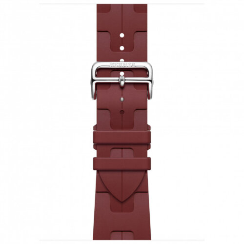 Apple Watch Hermes Series 11 46mm, спортивный ремешок Kilim красный
