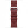 Apple Watch Hermes Series 11 46mm, спортивный ремешок Kilim красный