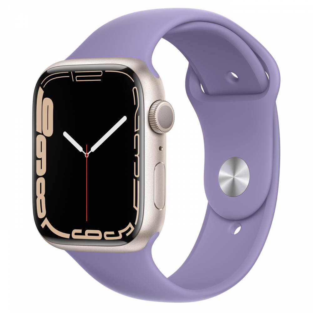 Apple Watch 7 Aluminum Starlight 45mm band