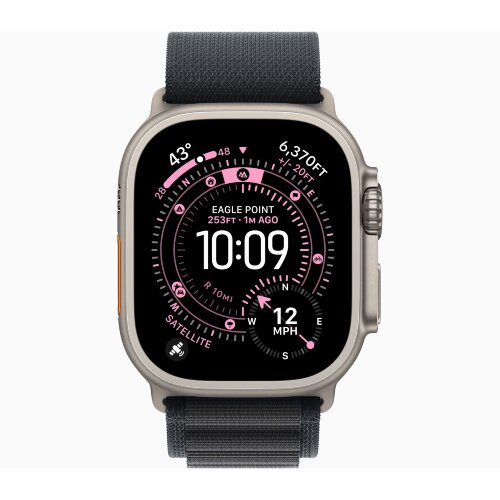 Браслет для Apple Watch Ultra 49mm Alpine Loop Finish Natural (L) - Black (Черный)
