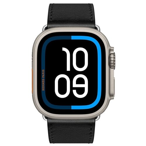 Apple Watch Ultra 3 Hermes 49mm Titanium Case with  Single Tour Deployment Noir