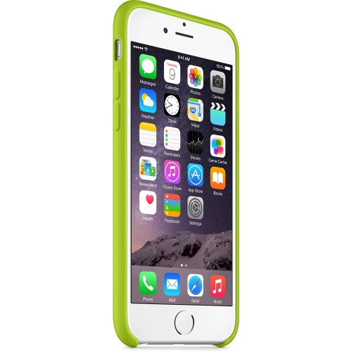 Силиконовый чехол для iPhone 6 зелёный
