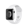 Apple Watch Series 2 38mm, белый спортивный ремешок, серебристый алюминий