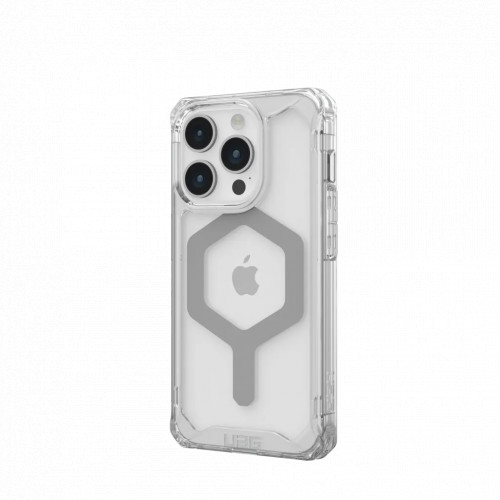 Защитный чехол Uag Plyo для iPhone 15 Pro с MagSafe - Лед/серебро (Ice/Silver)