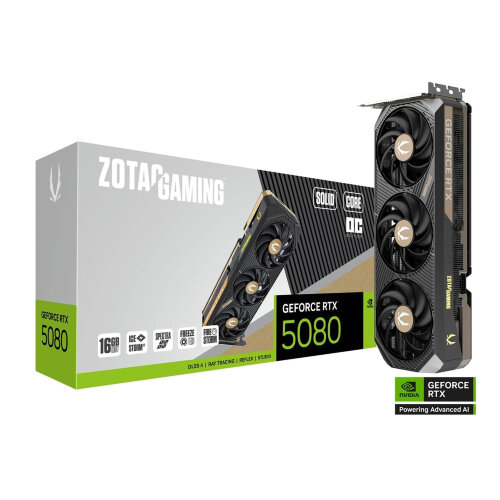 Игровая видеокарта NVIDIA ZOTAC GAMING GeForce RTX 5080 SOLID CORE OC