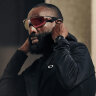 Oakley Meta Vanguard (Черная оправа, линзы Prizm Transitions бордовые)