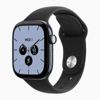 Apple Watch Series 12 42mm, Pearl White Ceramic Case with Sport Band - Black