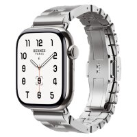 Apple Watch Hermes Series 10 42mm, блочный стальной браслет (M)