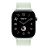 Apple Watch Hermes Series 12 46mm, классический кожаный ремешок мятного цвета