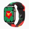Apple Watch Series 10 46mm, Gold Titanium Case with Sport Band - Unity Bloom