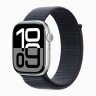 Apple Watch Series 10 42mm, Silver Aluminum Case with Sport Loop - Ink