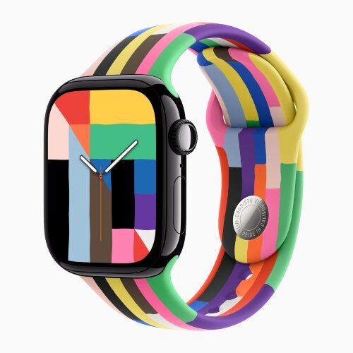 Apple Watch Series 11 42mm, Jet Black Aluminum Case with Sport Band - Pride Edition