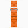 Apple Watch Hermes Series 11 46mm, спортивный ремешок Kilim оранжевый