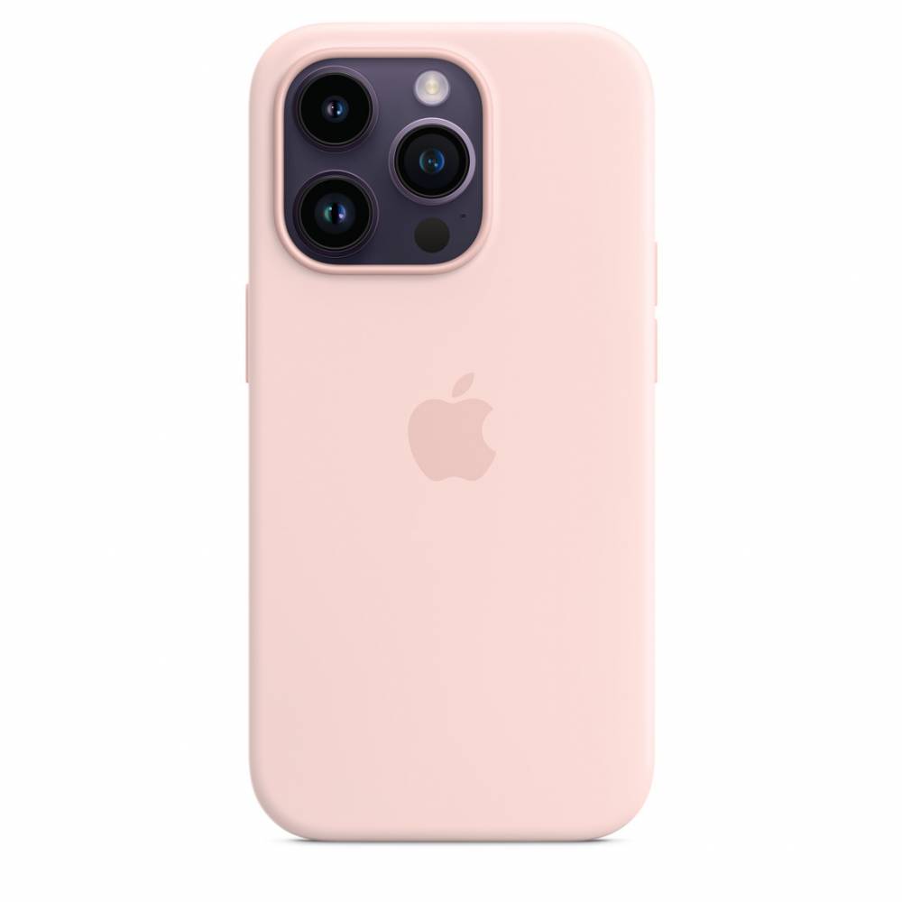 Купить силиконовый чехол для iPhone 14 Pro Max Chalk Pink в Москве цена