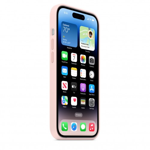 Силиконовый чехол для iPhone 14 Pro Max с MagSafe - "Розовый мел"