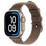 Apple Watch Ultra 3 Hermes 49mm Titanium, ремешок  из текстильного трикотажа коричневый